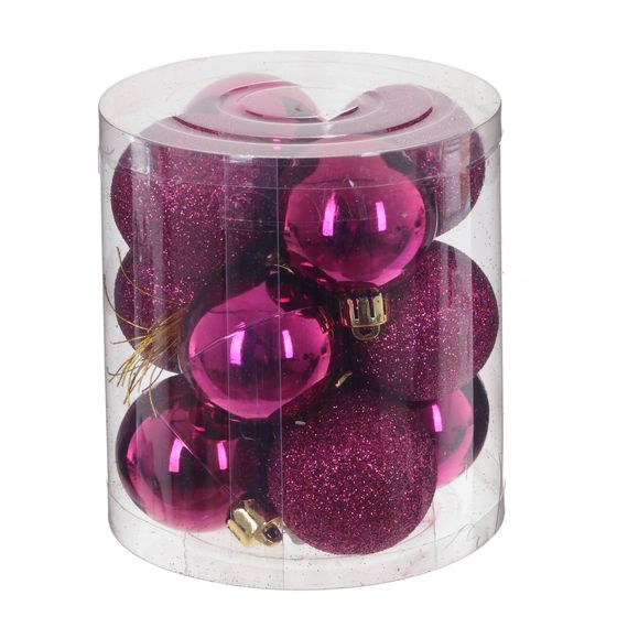 Набор из 12шт Украшение новогоднее &quot;Шар&quot;, D 4 см, L4 W4 H5 см