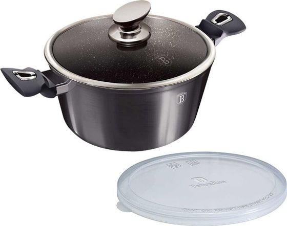 Гранитный горшок Berlinger Haus 28 см Berlingerhaus Bh-6894 Carbon Pro!