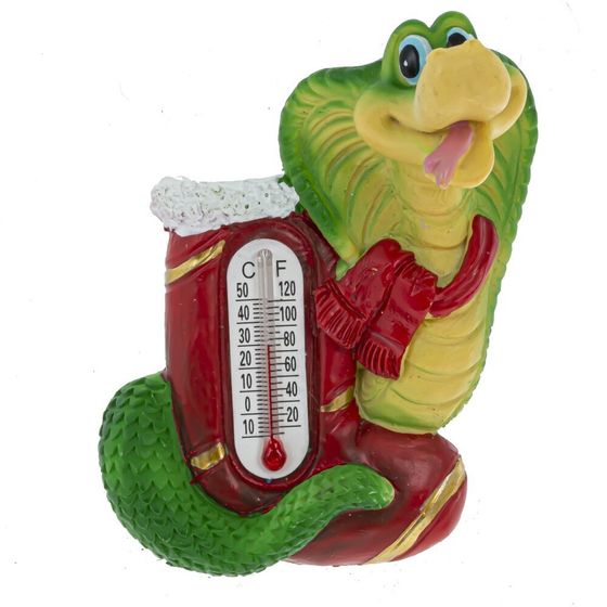 Магнит с термометром &quot;Змея&quot;, L4,5 W3 H7,5 см, 6в.