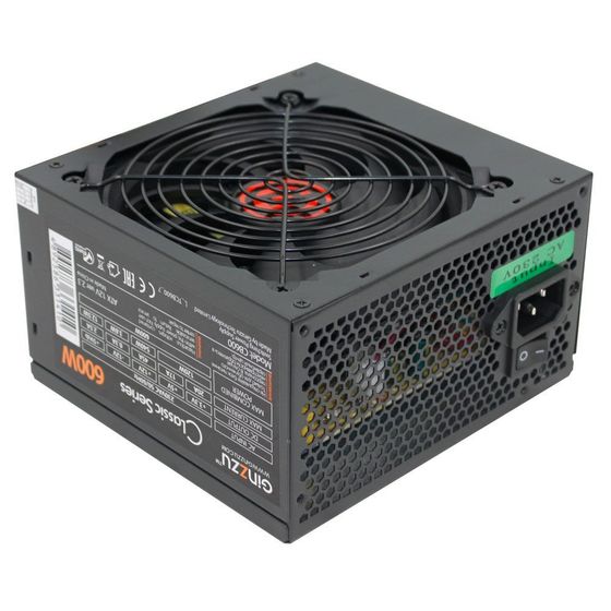 Блок питания 600W ATX Ginzzu SB600 12cm fan