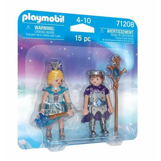 Фигурки с подвижными руками и ногами Playmobil 71208 Принц Принцесса 15 Предметы Duo