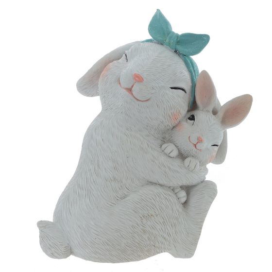 Фигурка декоративная "Зайцы", L9 W7 H13 см