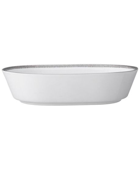 Whiteridge Platinum Oval Vegetable Bowl, 32 Oz.