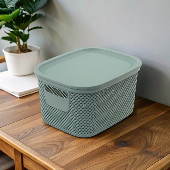 Корзинка NICKEL зелёная 6л 21.7×26.7×15.2см