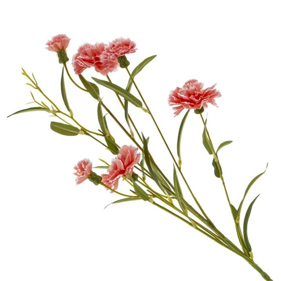 Цветок искусственный "Гвоздика", L14 W14 H72 см