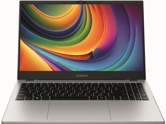 Ноутбук 15.6&quot; Digma EVE P5852 серебристый N-series N200 16Gb/512Gb UHDGr W11Pro (DN15N2-ADXW01)