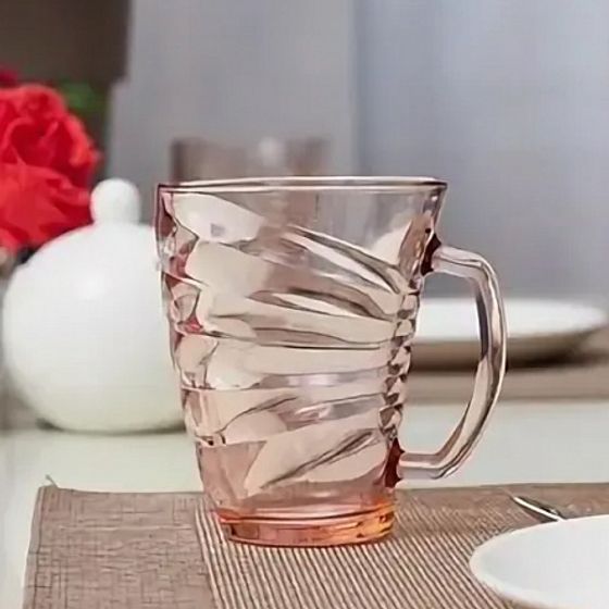 Кружка ШЕЙП ЭЛАНОР розовая 320мл