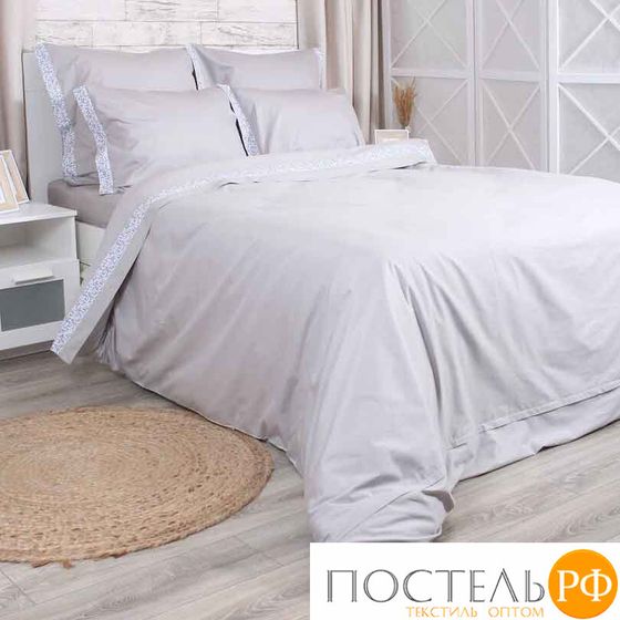 5044/102 КПБ 2сп ML Premium Glamour Steel н(2)70*70 н(2)50х70 сатин