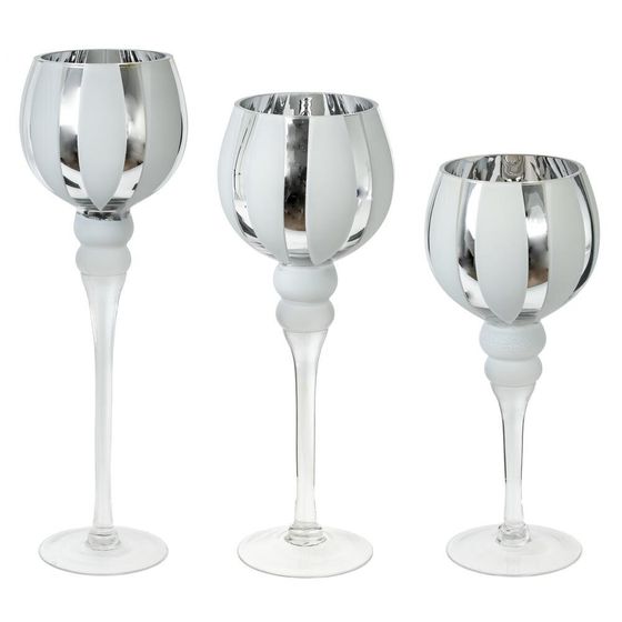 Набор из 3-х подсвечников, L33 W16 H46 см