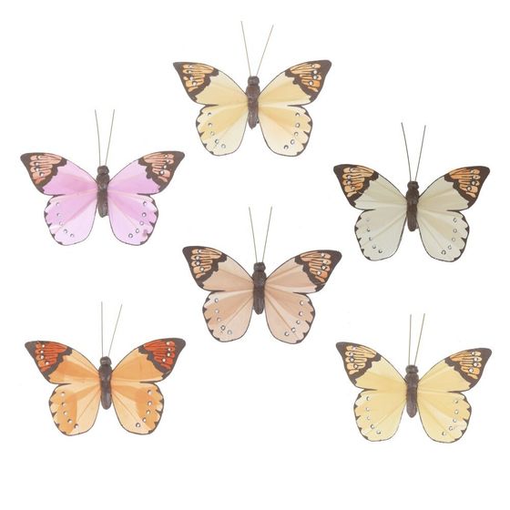 Фигурка декоративная &quot;Бабочка&quot;, L8 W9 H2,5 см, 6в.