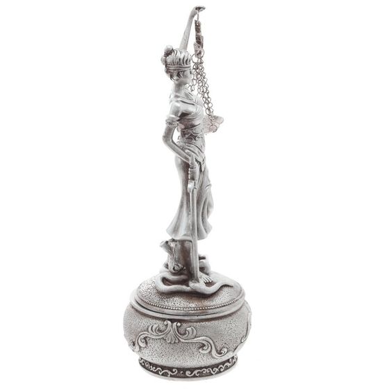 Шкатулка &quot;Фемида&quot;, L9,5 W9,5 H26 см