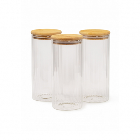 Набор банок для хранения сыпучих продуктов LINA 3шт 1040мл