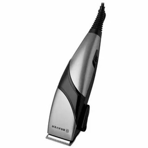 Машинка для стрижки Brayer BR3434 сеть (насадок 4шт) черный/серый