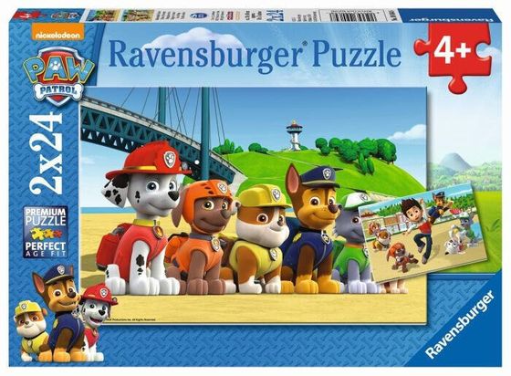 Пазл Ravensburger, с изображением щенячего патруля 2x24