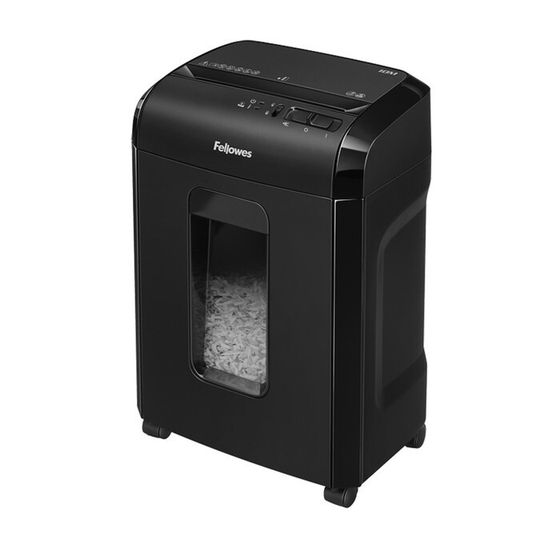 Шредер Fellowes PowerShred 10M (P-5), фрагменты 2x15 мм, 10 листов одн, скобы,пл.карты, 19 л