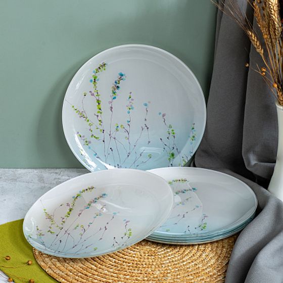 Набор столовый SIMPLY TROMPETTE TURQUOISE 44 предмета