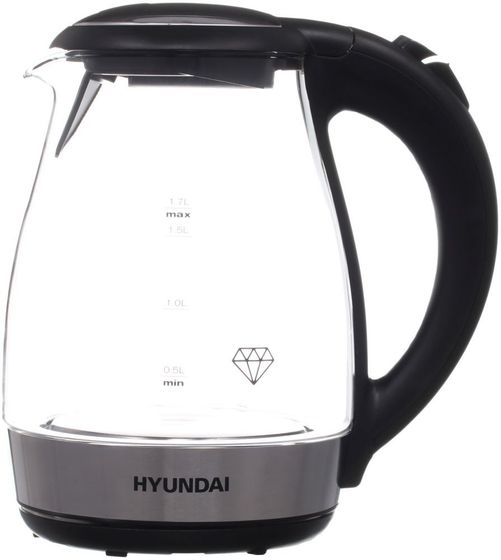 Чайник электрический Hyundai HYK-G2030 1.7л  2200Вт черный
