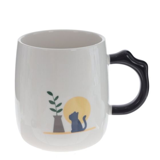 Кружка, 400 мл, L12 W8 H9,5 см, дизайн микс