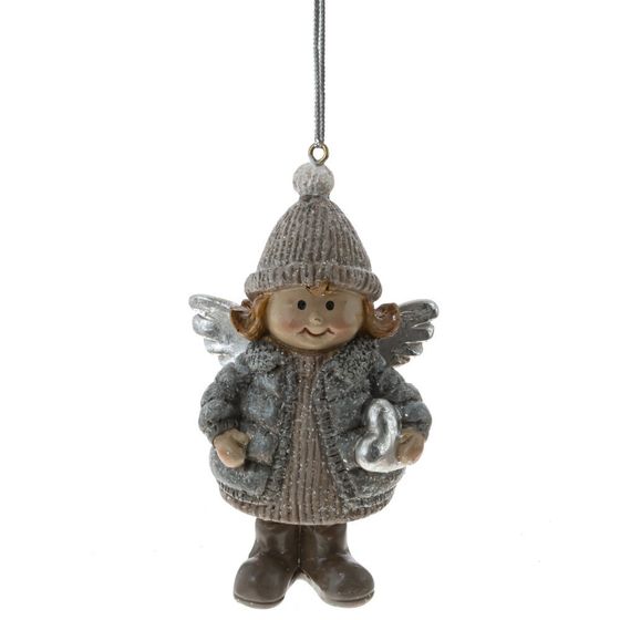 Фигурка декоративная подвесная &quot;Ангел&quot;, L5 W4 H9 см, 2в.
