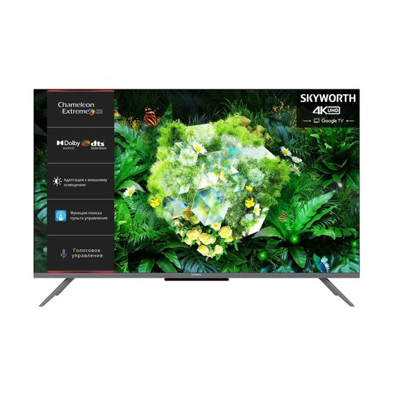 Телевизор LED 55&quot; Skyworth 55G66G черный SMART TV 4K Ultra HD безрамочный
