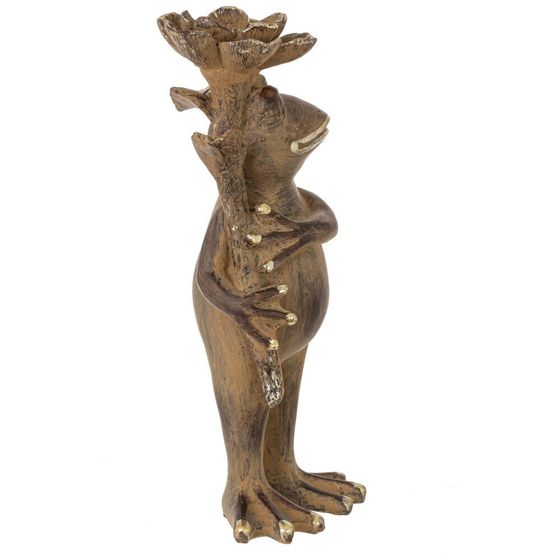 Фигурка декоративная "Лягушка", L10 W7 H21,5 см,1 штука, дизайн микс