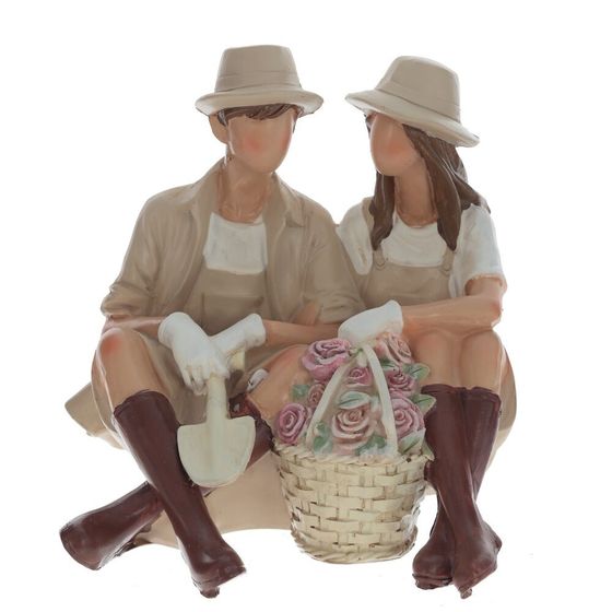 Фигурка декоративная &quot;Влюбленная пара&quot;, Д13 Ш12 В13 см