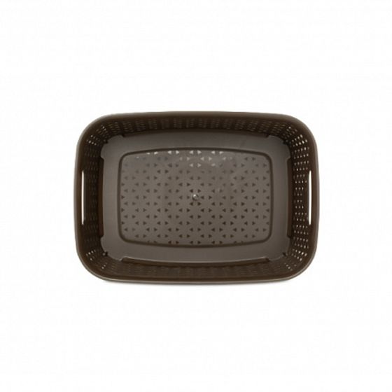 Корзина RATTAN коричневая 21.3х29х11см