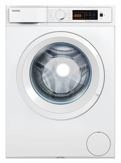 Стиральная машина Vestel VMT1R1012W полноразмерная, белый, 10.5кг, 1200об/мин