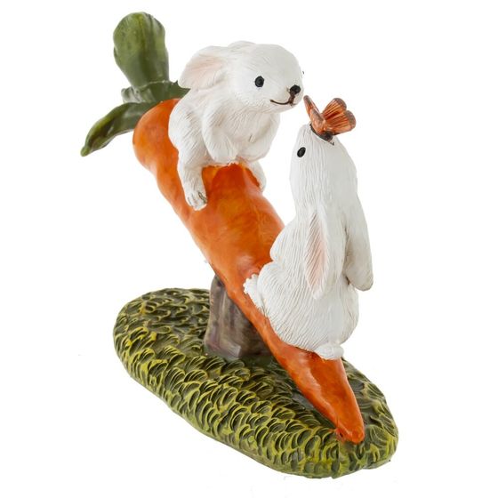 Фигурка декоративная "Зайцы", L8 W3 H5,5 см