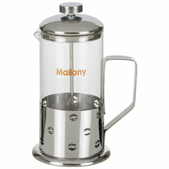 Френч-пресс Mallony Caffe B535-600ML 600 мл серебристый