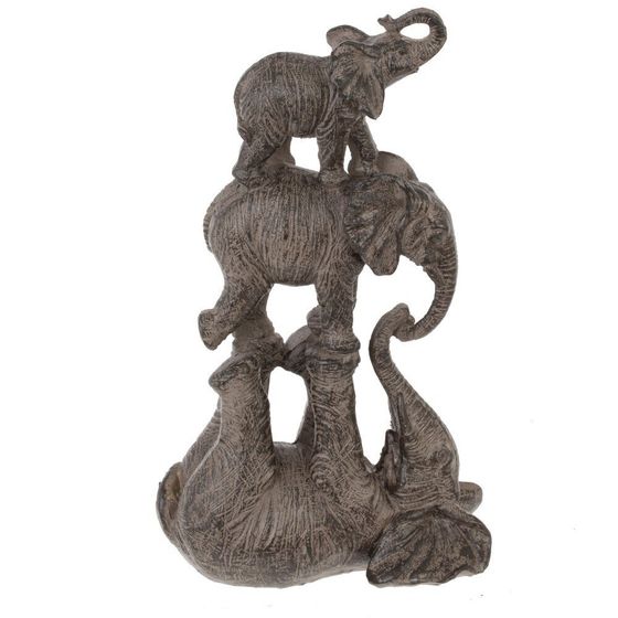 Фигурка декоративная &quot;Слоны&quot;, Д15 Ш7,5 В25 см