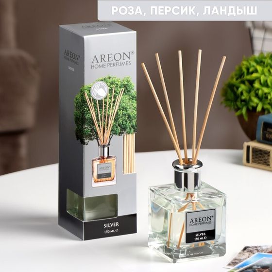 Диффузор ароматический Areon Sticks LUX, роза, персик, ландыш 150 мл