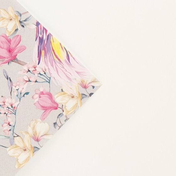 !09 Бумага упаковочная (набор 3 листа) глянцевая «Цветочный сад», 60 × 90 см.