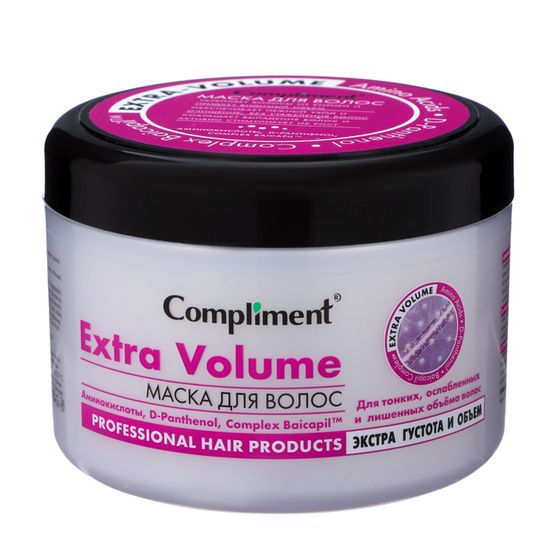 Маска для волос Compliment Extra Volume &quot;Экстра густота и объём&quot;, 500 мл
