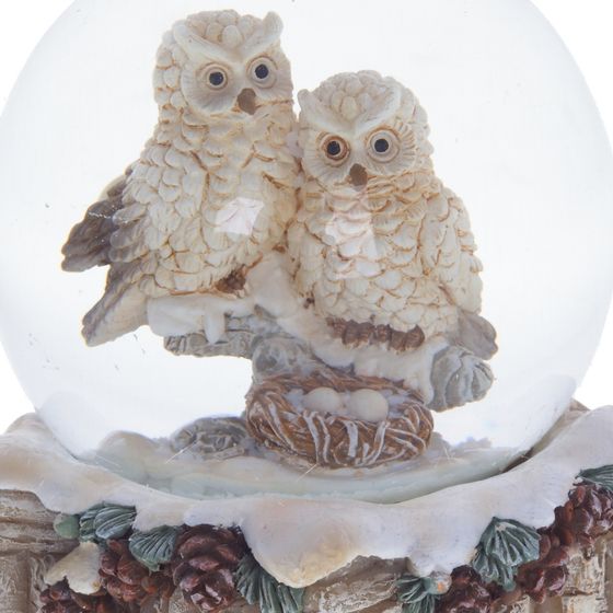 Фигурка декор в стекл шаре &quot;Птички&quot;, D5 см, L8 W5 H8 см