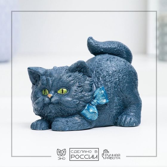Фигура &quot;Котенок с бантом&quot; 12х8х8см