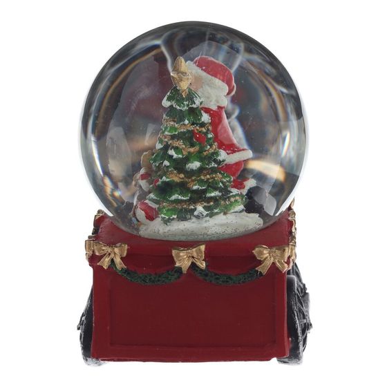 Фигурка декоративная &quot;Дед Мороз&quot; в стекл шаре, D 10 см, L18 W11 H16 см