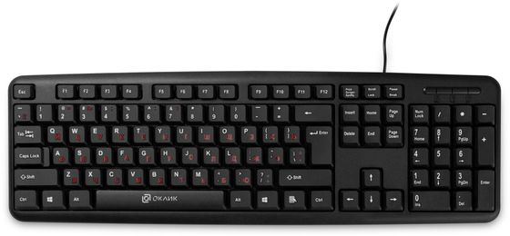 Клавиатура Oklick 90MV2 проводная черный