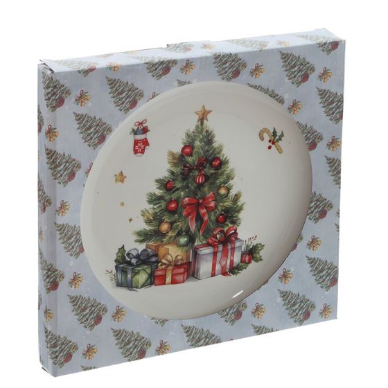 Тарелка &quot;Елочка&quot;, D24 см, L25,5 W25,5 H2 см