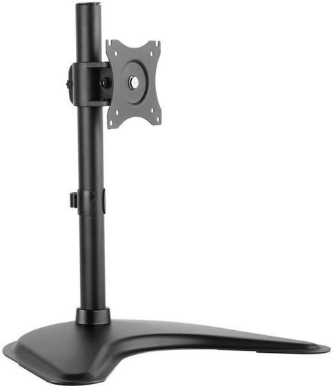 Кронштейн для мониторов Ultramounts UM 704 черный 13&quot;-27&quot; макс.10кг настольный поворот и наклон верт.перемещ.