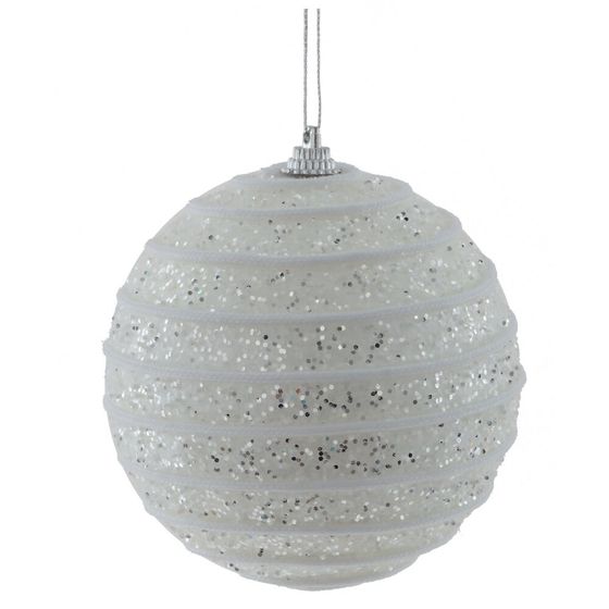 Набор из 2шт Украшение новогоднее "Шар", D 10 см, L19 W10 H10 см