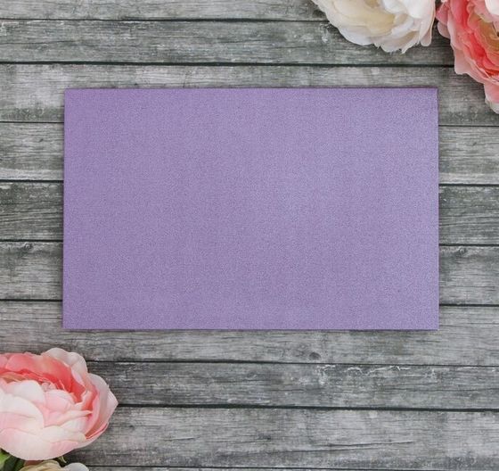 !Свадебное приглашение, (набор 3 штуки) цвет фиолетовый, конгрев, 17 х 11 см