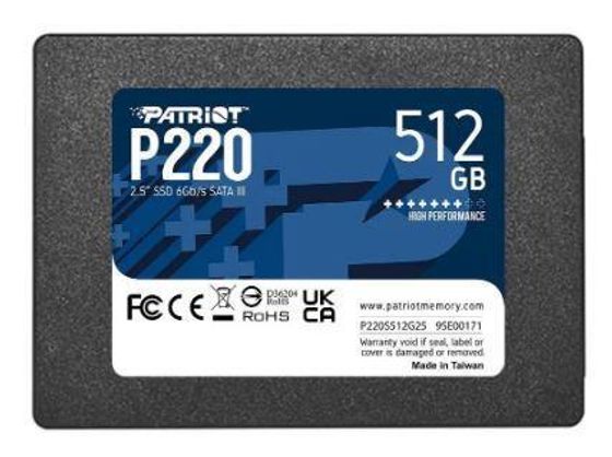 Накопитель SSD 512Gb Patriot SATA-III P220 P220S512G25