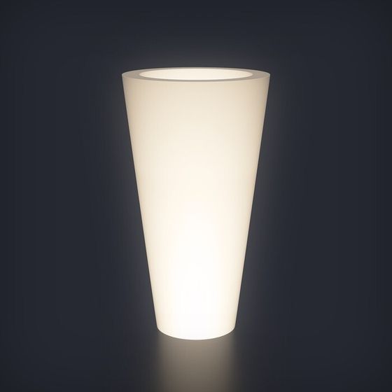 Светодиодное кашпо Cone L, 60 × 108 × 60 см, IP65, 220 В, свечение белое