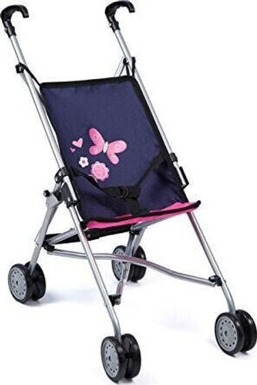 Bayer Bayer Design doll buggy, doll carriage (dark blue / pink)