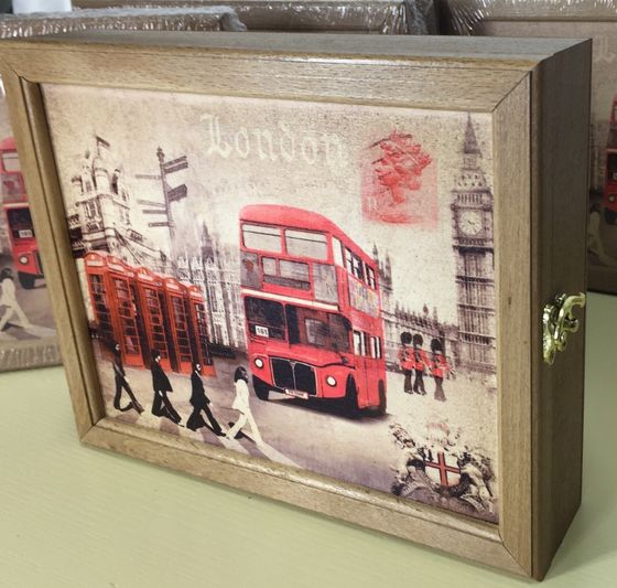 !09 КЛЮЧНИЦА НАСТЕННАЯ &quot;LONDON&quot;, 29 X 22 X 7 СМ