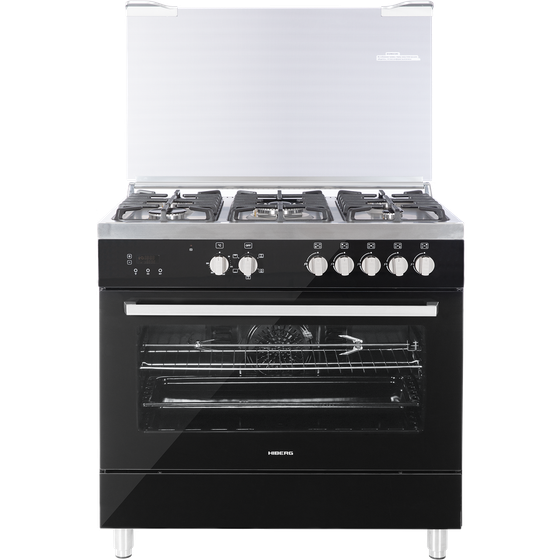 Плита комбинированная Hiberg FEG 950-25 MB черный