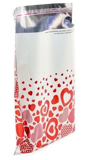 !Пакет подарочный 20 штук &quot;Любовь&quot;, с клапаном, 17 х 22/5