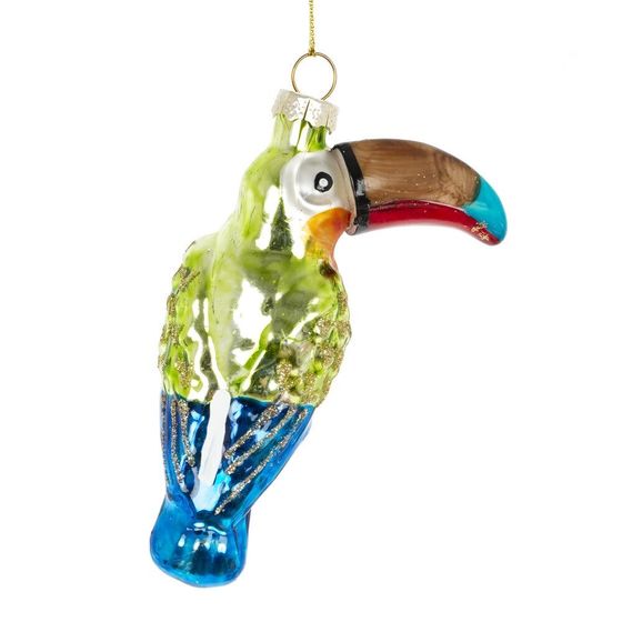 Украшение новогоднее "Птица Тукан", L7 W4 H12 см