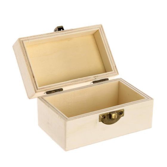 !09 Шкатулка дерево для росписи LOVE 6х10х4,7 см